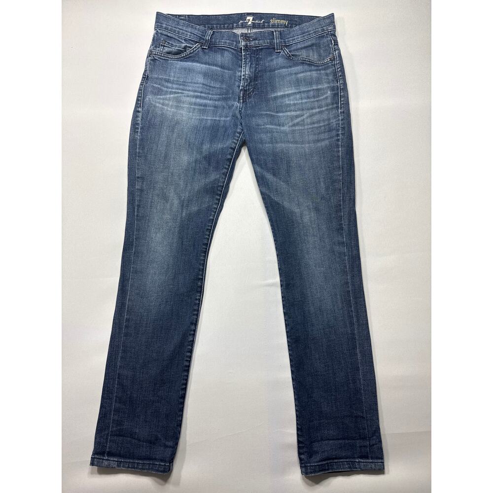 7 For All Mankind Men's Slimmy Blue Jeans - Size 32 (33x29)
